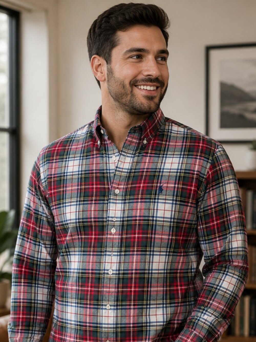 Polo Ralph Lauren Classic Fit Plaid Button-Down Shirt | Men's Size Large